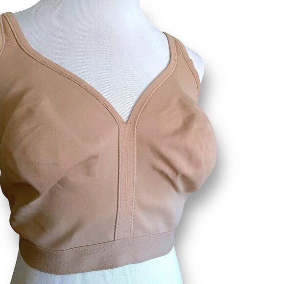 Soma 44G Bra Warm Amber Nude Tan Embraceable Wireless Unlined Full Coverage - Picture 6 of 9